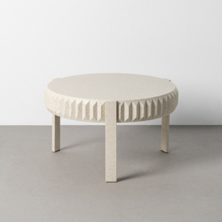 MESA CENTRO BLANCO METAL 79 X 79 X 45 CM