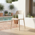 SILLA APILABLE CREMA PP CONTRACT 58 X 41 X 82 CM