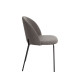 Silla de comedor de estilo moderno tapizada Gris 50 x 78,5 x 50 cm.