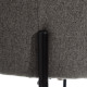 Silla de comedor de estilo moderno tapizada Gris 50 x 78,5 x 50 cm.