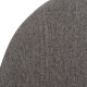 Silla de comedor de estilo moderno tapizada Gris 50 x 78,5 x 50 cm.