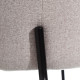 Silla Comedor Tapizada Beige Patas Metal | fanmuebles