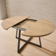 Table à Manger Extensible Odesa Ronde Chêne Hercules