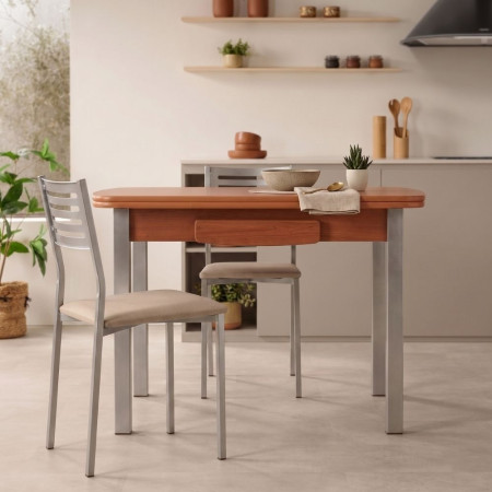 Tavolo Allungabile Koral Ciliegio Alluminio | Acquisto