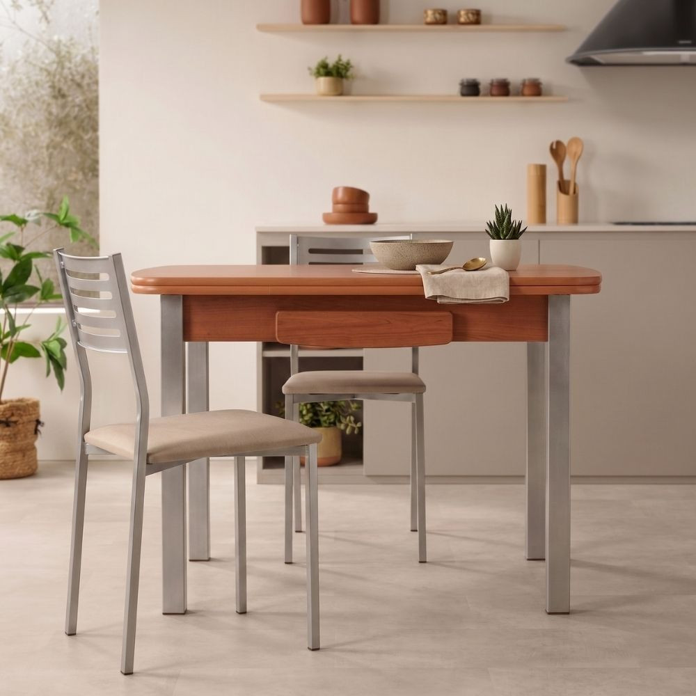 Tavolo Allungabile Koral Ciliegio Alluminio | Acquisto