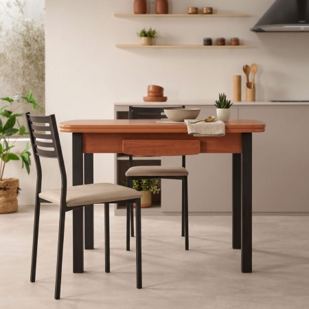 Tavolo Allungabile Cassetto Koral Ciliegio Nero | Acquisto