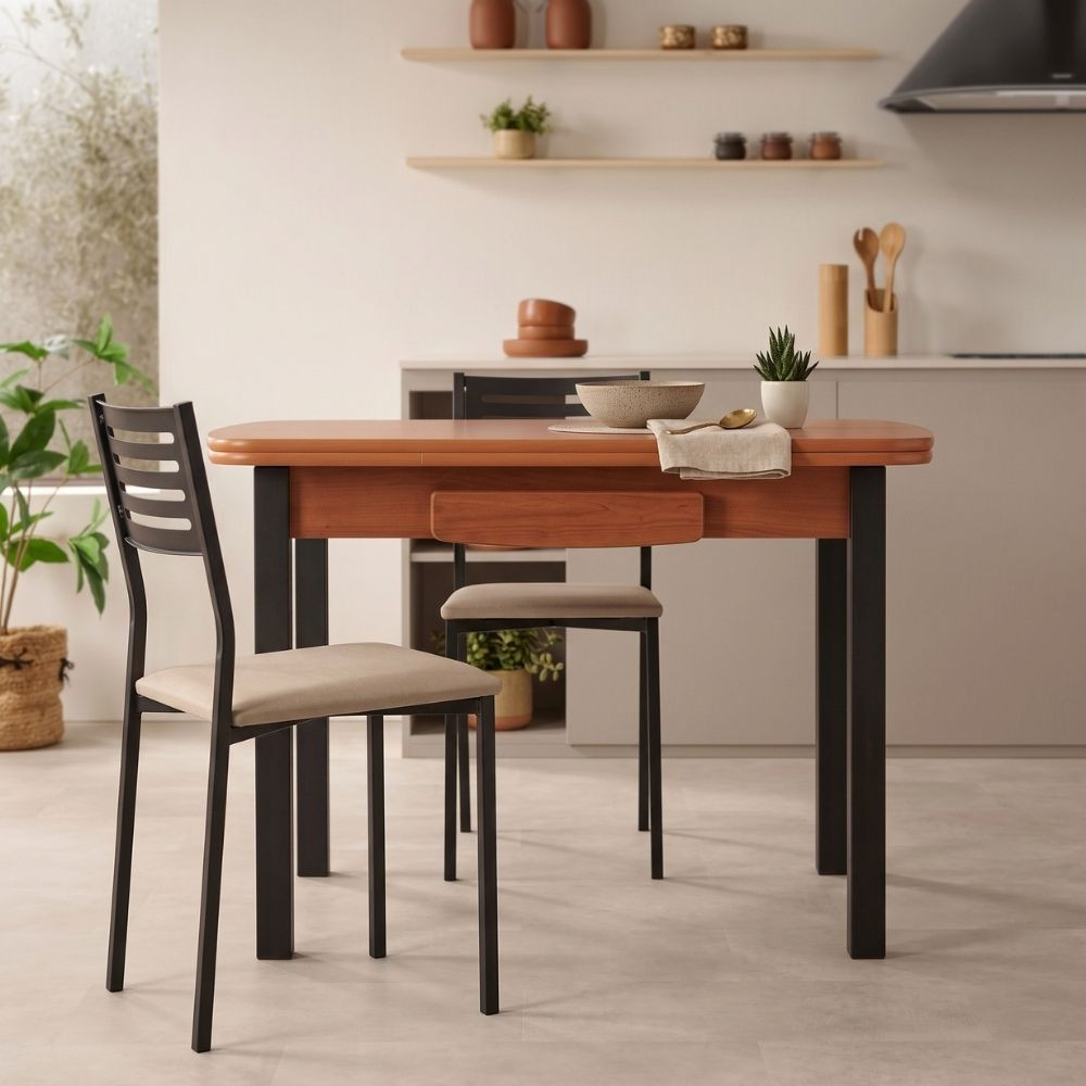 Tavolo Allungabile Cassetto Koral Ciliegio Nero | Acquisto