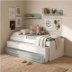 Cama Compacta Jaipur Verde Jade y Blanco Artik