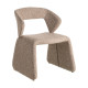 Silla diseño tapizada Beige 59 x 81 x 63 cm