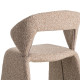 Silla diseño tapizada Beige 59 x 81 x 63 cm