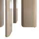 Mesa de comedor redonda Taupe alto brillo 120 x 75 x 120 cm