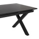 Table extensible de salle à manger en céramique et verre | fanmuebles