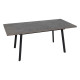 Mesa extensible gris y negra - Versátil y moderna