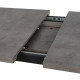 Mesa extensible gris y negra - Versátil y moderna