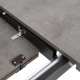 Table extensible en bois Pax Gris - Noir | fanmuebles