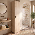 Armário Multiusos 1 Porta Fit - Natural 39 x 190 x 35 cm