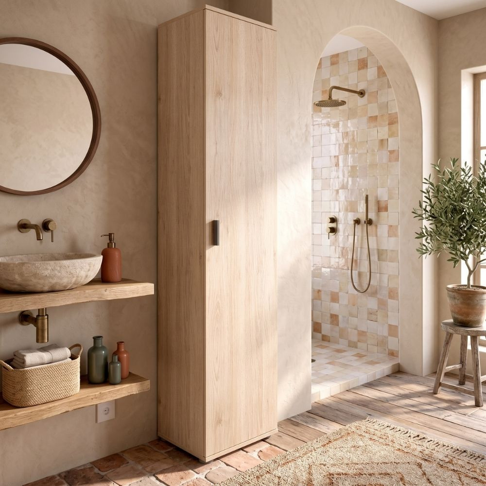 Mehrzweckschrank 1 Tür Fit Natur - fanmuebles