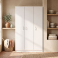 Armadio multiuso a 3 ante Escobero Bianco 108 x 180 x 37 cm