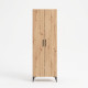 Zapatero de pie Basilea 2 puertas Roble Artisan 68 x 195 x 35 cm