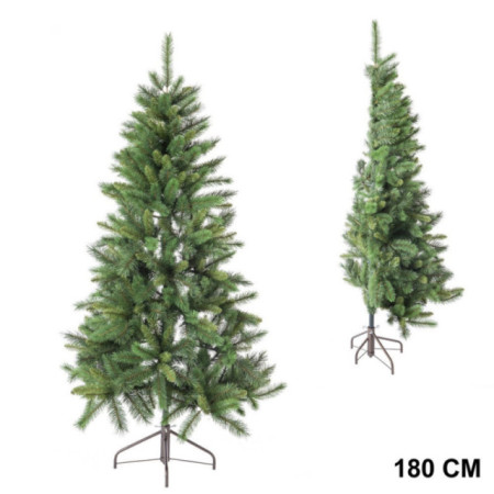 Medio árbol de navidad artificial de ramas mixtas con 381 ramas Ø100 x 180 cm