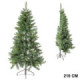 Medio árbol de navidad artificial de ramas mixtas con 585 ramas Ø120 x 210 cm