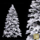 Árbol de navidad artificial nevado con 403 ramas plegables Ø100 x 180 cm