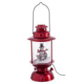 Farol navideño con efecto nieve y luz 15 x 35 x 15 cm