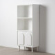 Librería de DM y madera de abeto blanco 80 x 175 x 40 cm
