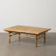 Mesa de centro rectangular fija de bambú 100 x 36 x 70 cm