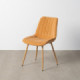 Silla de uso profesional en tejido poliéster camel y hierro 50 x 85 x 60 cm