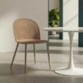 Silla de exterior de uso profesional de polipropileno caqui y acero 51 x 80 x 46 cm