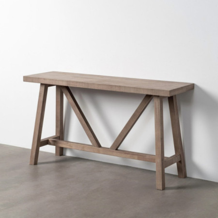 Consola de madera de pino 140 x 75,5 x 40 cm