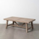 Mesa de centro rectangular fija de madera 130 x 46 x 70 cm