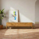 Mueble TV de madera de mango natural con 3 cajones 160 x 40 x 40 cm