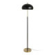 Lámpara de pie de metal negro y oro 41 x 162 x 41 cm