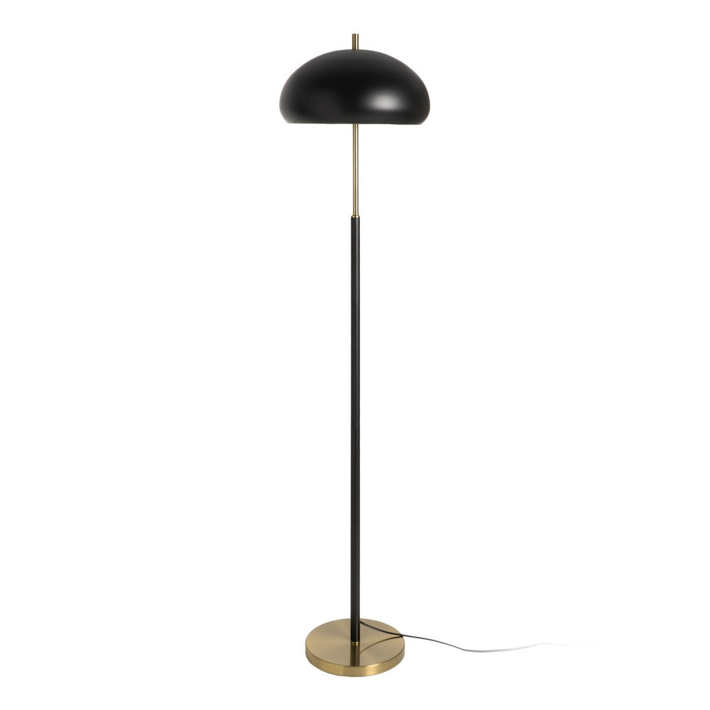 Lámpara de pie de metal negro y oro 41 x 162 x 41 cm