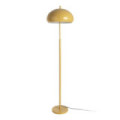 Lámpara de pie de metal y tejido mostaza 41 x 162 x 41 cm