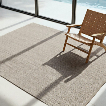 Alfombra gran formato in and out tejida marrón tostado 200 x 1 x 300 cm