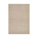 Alfombra de pelo de lana beige con reverso de algodón 160 x 1 x 230 cm
