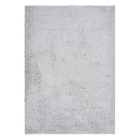 Alfombra shaggy de pelo suave gris claro 200 x 2 x 300 cm