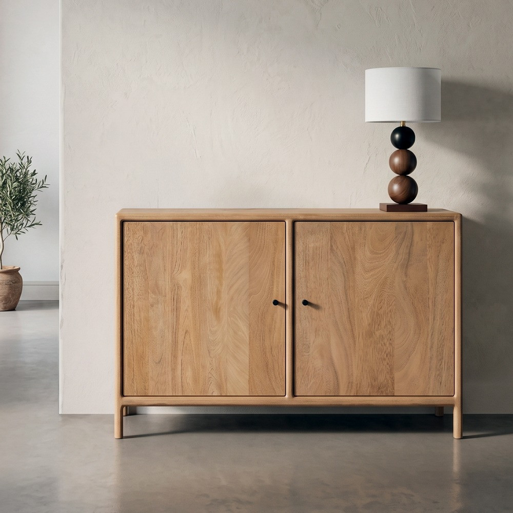Aparador de salón en madera maciza de mango 110 x 80 x 40 cm