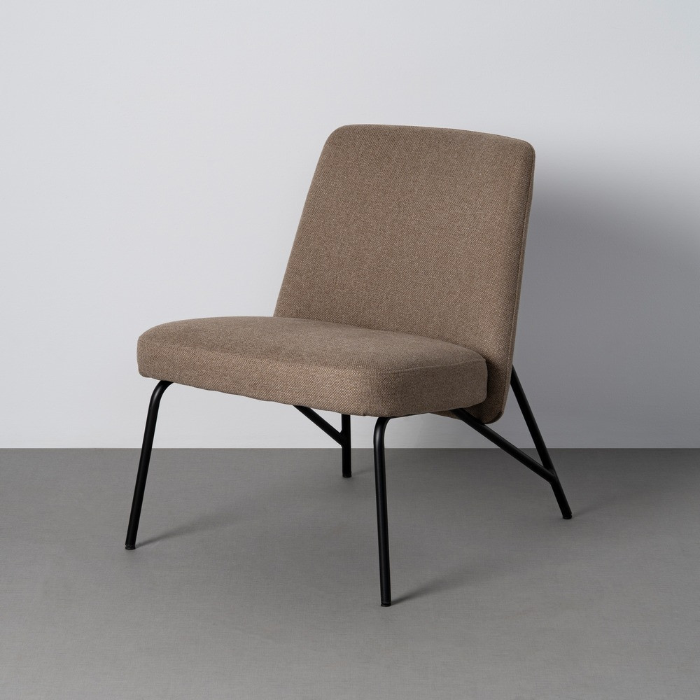 Sillón de descanso de uso profesional tapizado en tejido caqui 62 x 76 x 70,5 cm