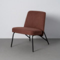 Sillón de descanso de uso profesional tapizado en tejido cobre 62 x 76 x 70,5 cm