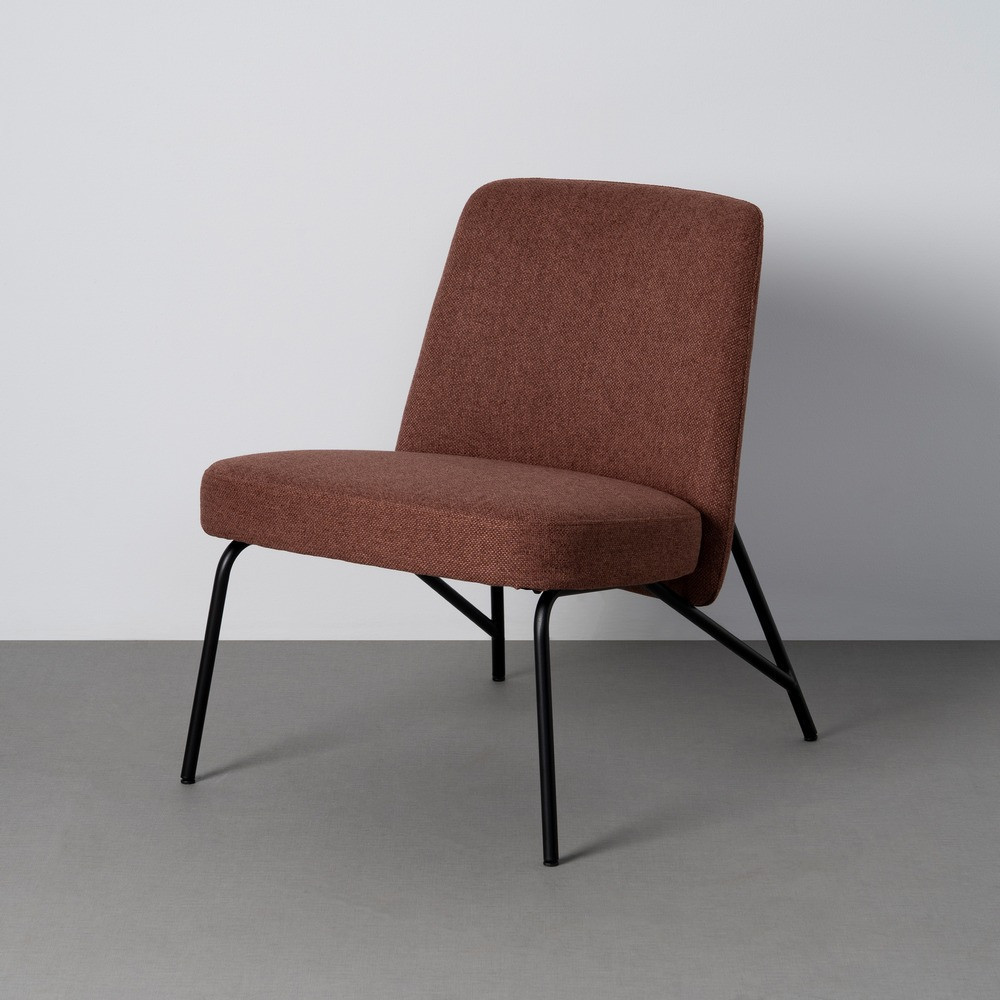 Sillón de descanso de uso profesional tapizado en tejido cobre 62 x 76 x 70,5 cm