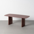 Mesa de centro rectangular fija de cristal caldera y DM 120 x 45 x 60 cm