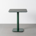 Mesa comedor cuadrada verde piedra natural-metal 65 x 75 x 65 cm