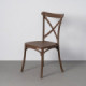 Silla de exterior apilable de uso profesional de polipropileno marrón 53 x 88 x 43 cm