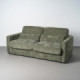Sofá cama verde 3 plazas 194 x 88 x 104 cm