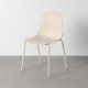 Stapelbarer Outdoor-Stuhl in Creme, Polypropylen und Stahl