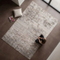 Alfombra de viscosa gris gran formato 200 x 1 x 300 cm